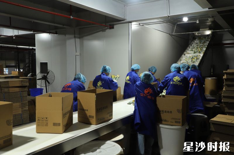 刚生产出来的茶颜悦色定制化产品正在打包装箱。