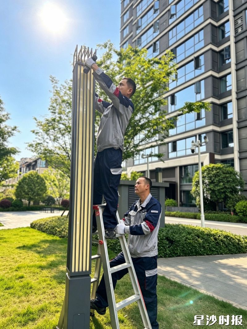 五矿物业服务（湖南）有限公司万境松雅项目综合维修员曹焕、易准--脚踏实地，默默坚守，用精益求精的匠心维保，一丝不苟的责任担当，为万境松雅舒心家园生活提供坚实保障。