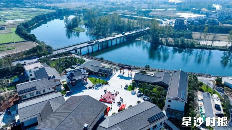 春华码头(田园综合体数字化农旅服务中心)项目航拍。