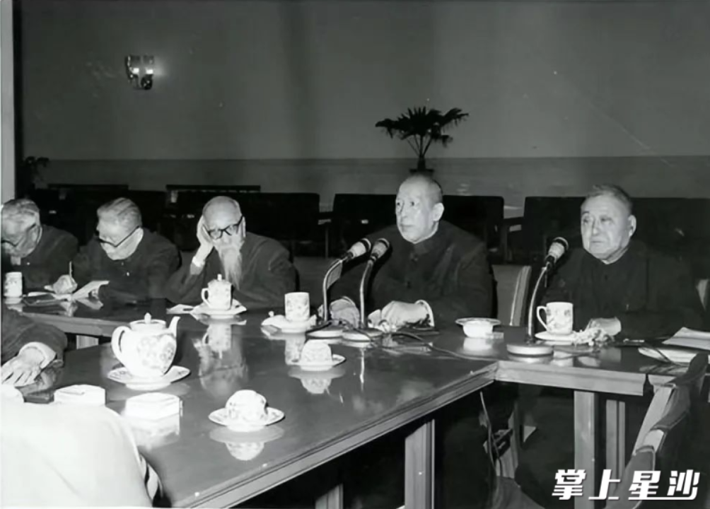 在会议上发言的李维汉。资料图片 在会议上发言的李维汉。资料图片