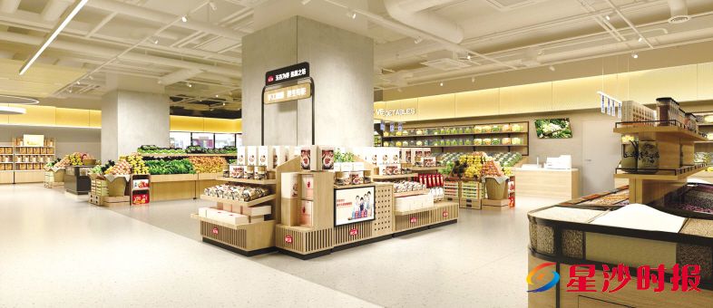 　　sp@ce天虹超市3.0可提供烘焙、水果、美妆、母婴、萌宠等全品类货物，如同一个“专业品牌店”为顾客提供全方位的生活解决方案。图为落地概念图。品牌方供图