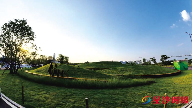 　　由三一集团精心打造的生态街角公园一角。    企业供图