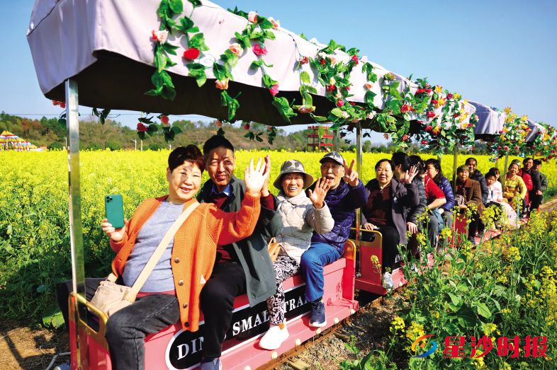 　　今年长沙县江背镇五福村花田音乐会游客突破25万人次，全镇餐饮、民宿生意火爆。江背镇供图
