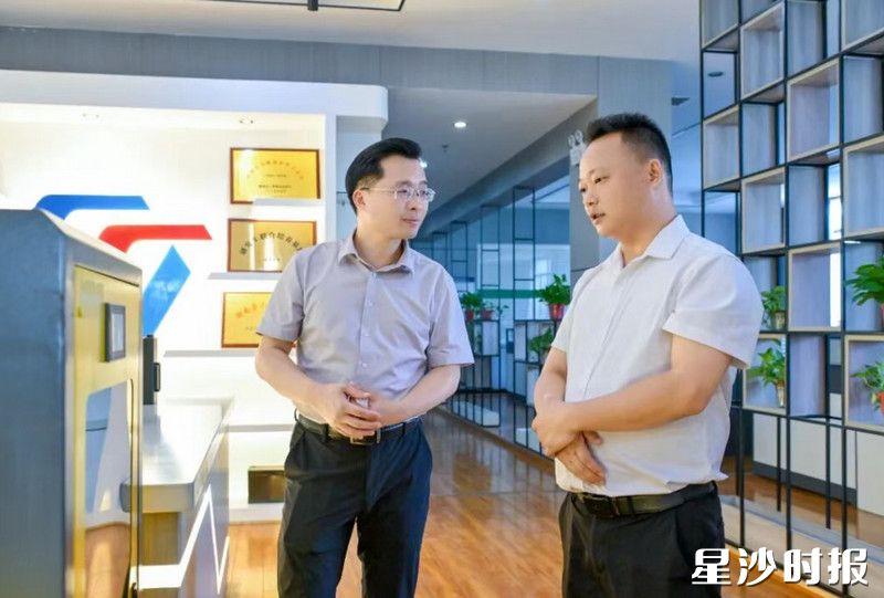 蒋红波在湖南合一能源科技有限公司调研并开展安全生产检查。均为刘思源 摄
