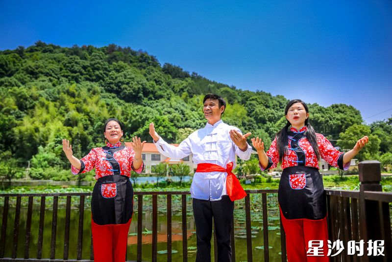 作为非物质文化遗产，长沙山歌在长沙县换发“第二春”。 曾诗怡 摄